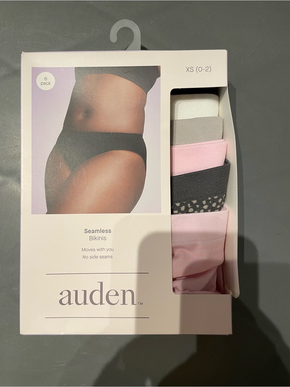 Auden Women's 6pk Seamless Bikini Underwear Multicolor XS(0-2) New Sealed